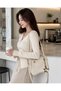 Women's Hand and Shoulder Bag Klasya Leather Crossbody Mini Bag with Star Accessories 19X15X9 cm - 5