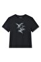 Women Boyfriend Fit Cotton Graphic Crew Tee - 3