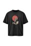 Astronaut Oversize Unisex Black T-Shirt