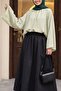 Spanish Tulle Modal Blouse with Inner Lining - Green - 4