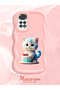 Redmi Note 11S Compatible Case Camera Protector Pink Silicone Couple Phone Case Cat Pattern - 2