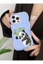 Realme C55 Compatible Case Camera Protector Blue Silicone Couple Phone Case Panda Pattern - 5