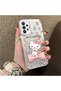 Samsung Galaxy A73 Compatible Hard Acrylic Back Silicone Edge Lens Protection Case - 2