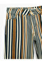 Buttoned Pocketed Cotton Low Waist Straight Leg Striped Trousers - Straight Fit Jean - 7