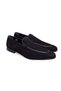 Black Color Laceless Genuine Leather Suede Men's Shoes