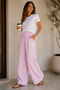 Wide Waist Elastic Summer Comfortable Women's Linen Trousers - 2