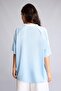 Oversize V-Neck Printed Short Sleeve T-Shirt I1688Ax26Au - 4
