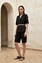 طقم سترة قصيرة بحزام وبنطلون واسع الساق من MY FASHION - 2
