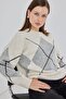 Bdart Oversize Argyle Crew Neck Sweater