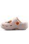Ecru Figured Daily Garden Beach Nursery Unisex Children's Slippers & Sandals - 3