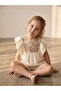 Girl's Muslin Fabric Design Jumpsuit with Shorts - 6