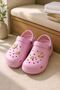 Size 39 High Sole Decorated Cros Slippers - 2