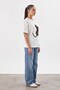 Panter embroidered t-shirt ecru - 3