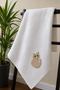 Baby Pique Blanket Waffle 100% Cotton 110X110 cm with Rabbit Appliqué - 7