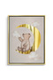 Teddy Bear Sitting on Gold Moon Kids Wall Art | Portrait Framed Canvas Print with Gold Foil Embossed | Luxury Islamic Decor for Kids Room - 2