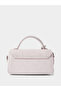 Solid Flap Handbag with Plush Charm - 2