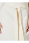 Cream Tie-Waist Midi Skirt - 3