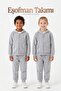 Unisex Kids Zippered Top and Bottom Tracksuit Set