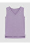 Lilac V-Neck Modal Blend Women's Undershirt - 5