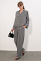 Women's Jacket and Pants Two-Piece Set 30065 - Gray