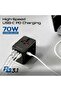 TripMate-GaN70Pro 70W Universal Travel Adapter with GaN | 3 USB-C & 2 USB-A Ports, PD Laptop - 4
