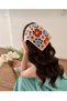 Vintage Colorful Daisy Motif Tied Summer Bandana