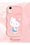 iPhone Xr Compatible Case Camera Protector Pink Silicone Couple Phone Case Kitty Pattern - 2
