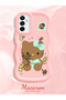 Samsung Galaxy M23 Compatible Case Camera Protector Pink Silicone Couple Phone Case Kitty Pattern - 2