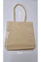 Cream-Colored Thin Fabric Handbag