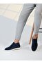 Angela Model Genuine Leather Handmade Navy Blue Suede Casual Shoes - 4