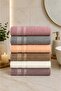Flower 50*90 cm 6-Piece Hand and Face Towel Set - Dowry Set - Gift - Kitchen 100% Cotton