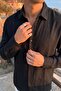 Jora Premium 100% Cotton Linen Regular Fit Black Men's Shirt - 2