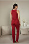 Women's 3-Piece Pants and Strap Lycra Camisole Bamboo Viscose Pajama Set - 4