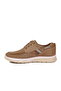 Sand-Beige Genuine Leather Men's Casual Shoes 2676 m - 4