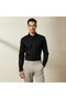 Men Regular Fit Collared Textured Long Sleeve Shirt