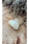 Heart-Shaped Hair Clip with Shiny Acrylic Clasp