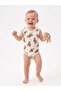 Cotton Teddy Bear Patterned Baby Boy Bodysuit - 2