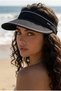 Women's Wide Brim UV Protection Adjustable Visor Hat