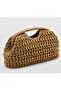 Natural Straw Fiber Clutch Women's Hand and Shoulder Bag - 4