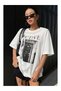 Women's printed oversized t-shirt - 2