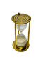 Handcrafted Brass Nautical Sand Timer Gold Polish with Antique Finish(H:6''W:2.5''Three Minute) - 7