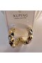 Gold Color Shape Hoop Earrings - 3