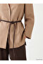 Nevavm Women's 100% Linen Jacket with Belt in Contrast Color - 3