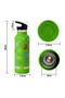Jungle Themed Bento Lunch Bag , Toddler-Friendly, 3 Years+, Easy to clean- with 500ml Stainless Steel Water bottle - 5