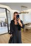 Black Tensel Dress-Shirt Double Set - 51153 - 3
