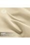 Double Duvet Cover 3PC Set - 350TC 100% Long Staple Cotton Sateen -Luxury Quality, Easy Button Closure, Size: 200x200cm + 2PC Pillow Sham 50 x 75+ 5cm, Beige - 3