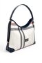 White - Navy Blue Plaid Women's Shoulder Bag Sp1285 - 2