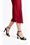 Majlis Women's Heeled Sandals Thin Heel Metallic Open Toe Single Strap Ankle Strap Evening Dress Event Stylish 9 cm - 3