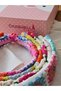 Colorful Floral Hand-Knitted Motif Bohemian Crown - Flexible Soft Summer Sea Beach Hairband Buckle - 7