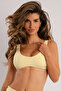 Seamless Fabric Yellow Sports Bra with Removable Pads Scoop Sport Bra - 2